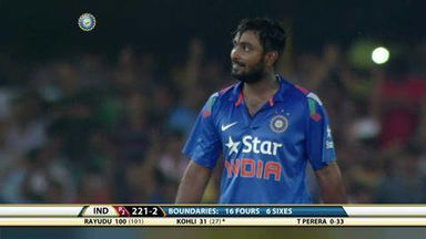 2ND ODI: IND vs SL – Virat Kohli Six