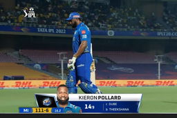 M33: MI vs CSK – Kieron Pollard Wicket