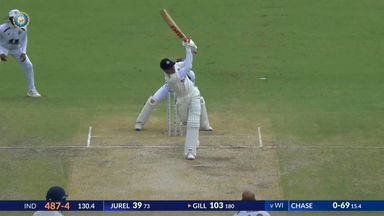 IND vs WI 2025, 2nd Test: Shubman Gill Six