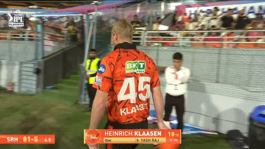 IPL 2026 Eliminator: SRH vs RR - Heinrich Klaasen Wicket