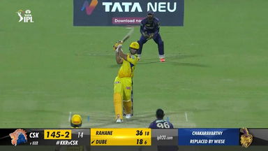 M33: KKR vs CSK – Shivam Dube Six