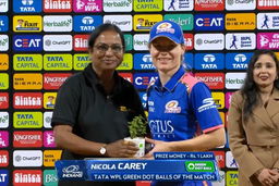TATA WPL Green Dot Balls of the Match: Match 8, Mumbai Indians vs UP Warriorz, WPL 2026: Nicola Carey