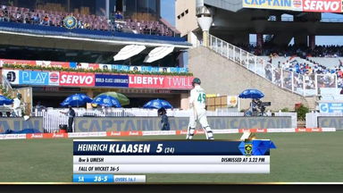 IND vs SA 2019, 3rd Test, Day 3: Heinrich Klaasen Wicket