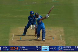 IND vs AFG 2026, 2nd ODI: Shubman Gill Six