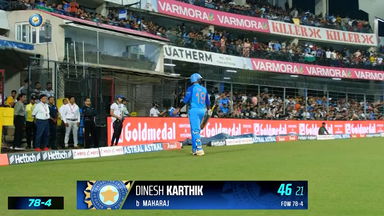 IND vs SA 2022, 3RD T20I: Dinesh Karthik  Wicket