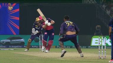 4 x 4: Buttler takes on Chakaravarthy to bring up 50