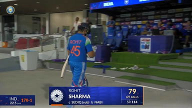 IND vs AFG 2026, 3rd ODI: Rohit Sharma Wicket
