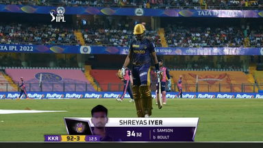 M47: KKR vs RR – Shreyas Iyer Wicket