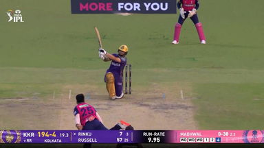 IPL 2025 M53: KKR vs RR - Rinku Singh Six
