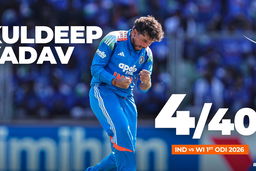 Crafty Kuldeep Yadav weaves magic with 4/40