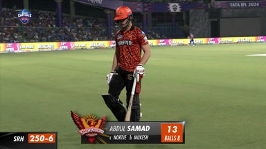 M35: DC vs SRH – Abdul Samad Wicket