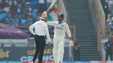 Local lad Ravindra Jadeja shines in Rajkot with 112(225)