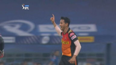 Abhishek Sharma bags 2 in one over