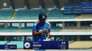 IND-W vs IRE-W 2025, 3rd ODI: Richa Ghosh Wicket