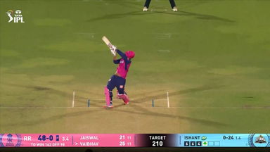IPL 2025 M47: RR vs GT - Vaibhav Sooryavanshi Six