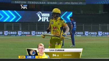 M02: CSK vs DC – Sam Curran Wicket