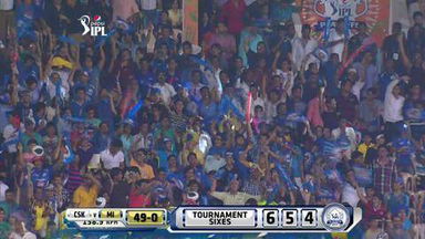 M58: CSK vs MI – Lendl Simmons Six