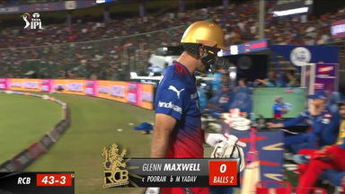 M15: RCB vs LSG – Glenn Maxwell Wicket