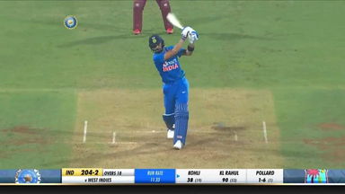 IND vs WI 2019, 3rd T20I: Virat Kohli Six