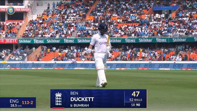 IND vs ENG 2024, 1ST Test: Ben Duckett Wicket