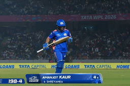 Wicket: Match 16, Royal Challengers Bengaluru vs Mumbai Indians, WPL 2026: Amanjot Kaur Wicket