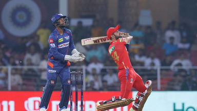 17-run over: Raza releases the pressure valve