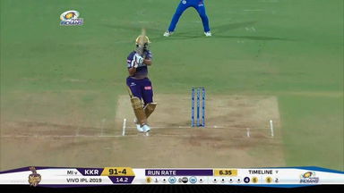 M56: MI vs KKR – Nitish Rana Six
