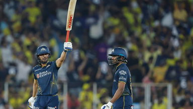 Shubman Gill deals in glorious boundaries en route 64(37)