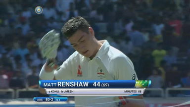 IND vs AUS 2017 - 3rd Test day 1 : Matt Renshaw Wicket