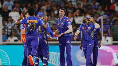 Top catch: Topley judges it to perfection