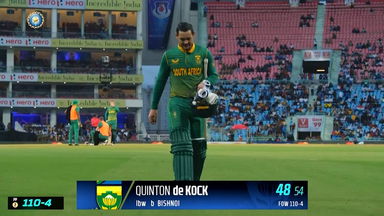 IND vs SA 2022, 1ST ODI: Quinton De Kock  Wicket