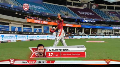 M43: KXIP vs SRH – Mandeep Singh Wicket