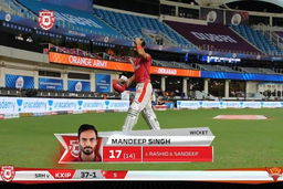 M43: KXIP vs SRH – Mandeep Singh Wicket