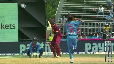 2ND T20I: IND vs WI – Carlos Brathwaite Wicket