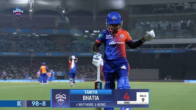 M07- DC vs MI: Taniyaa Bhatia  Wicket