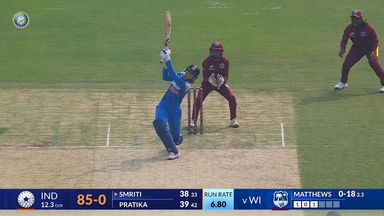 IND-W vs WI-W 2024, 2nd ODI: Smriti Mandhana Six
