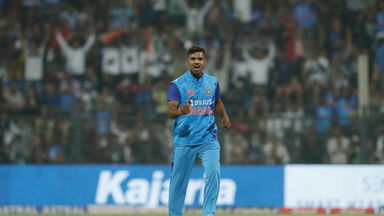 Shivam Mavi shines on international debut with 4/22