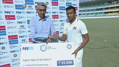 Ranji Trophy SF 1 2016-17: Mumbai vs Tamil Nadu - Man of the Match Prithvi Shaw