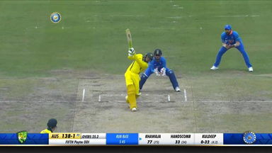 IND vs AUS 2019, 5th ODI: Usman Khawaja Six