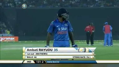 3RD ODI: IND vs SL – Ambati Rayudu Wicket