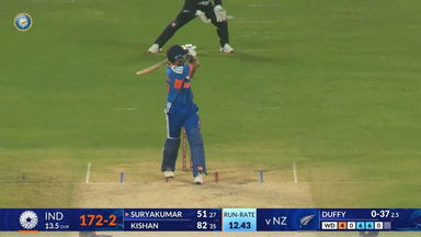 IND vs NZ 2026, 5th T20I: Suryakumar Yadav Six