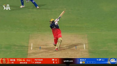 IPL 2025 M21: MI vs RCB - Jitesh Sharma Six