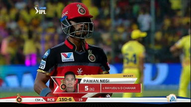 M39: RCB vs CSK – Pawan Negi Wicket