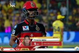 M39: RCB vs CSK – Pawan Negi Wicket
