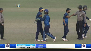 Jharkhand-Hyderabad's Super Over thriller