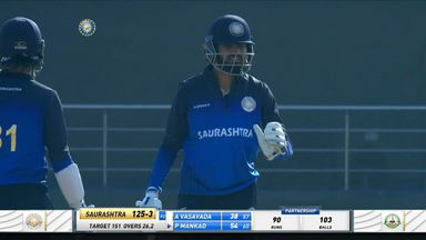 Prerak Mankad's match-winning 77* (72) against Vidarbha