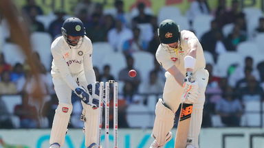 Through the gates: Jadeja gets Smith with a ripper