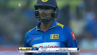 IND vs SL 2017, 3rd ODI: Asela Gunaratne Wicket