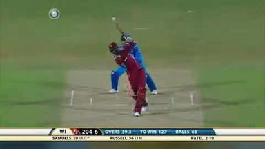 4TH ODI: IND vs WI – Marlon Samuels Six
