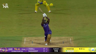 IPL 2026 M22: CSK vs KKR - Rovman Powell Six